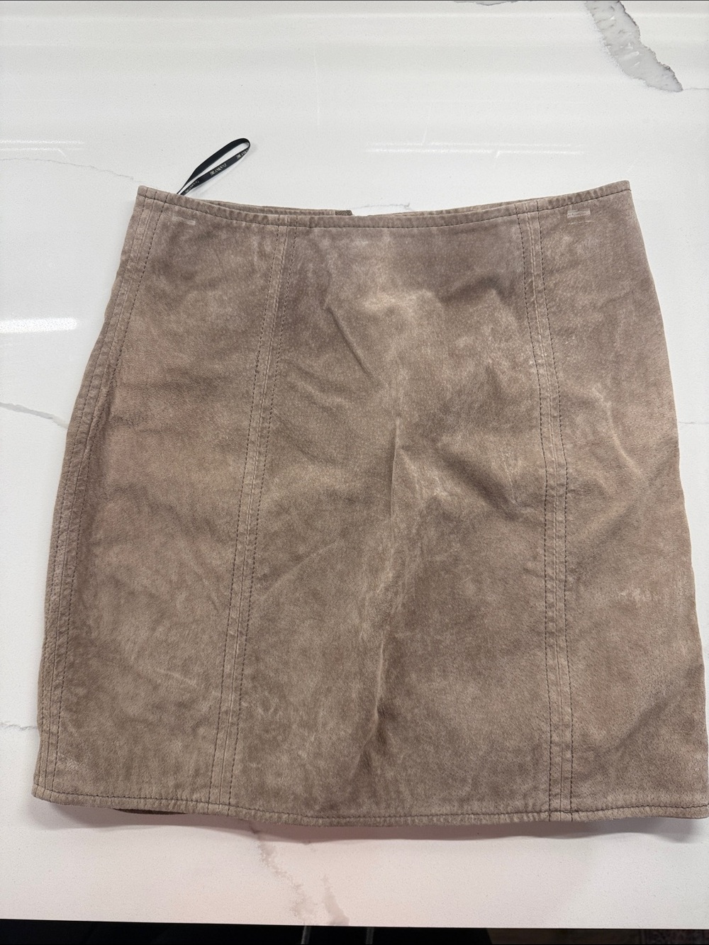 BLANK NYC Taupe Suede Mini Skirt - Women